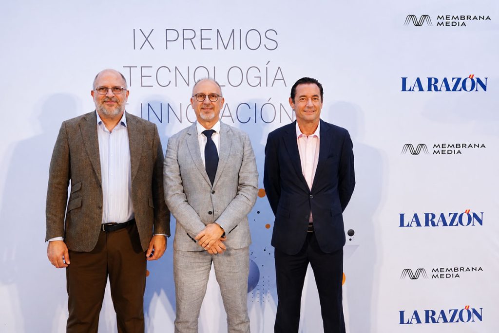 José Miguel Corral, Luis Lorenzo de Juan y Juan Ramón Dolarea, componentes del equipo de Sales4U